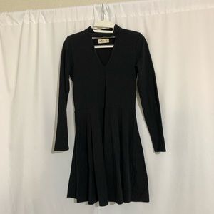 Long sleeve black dress